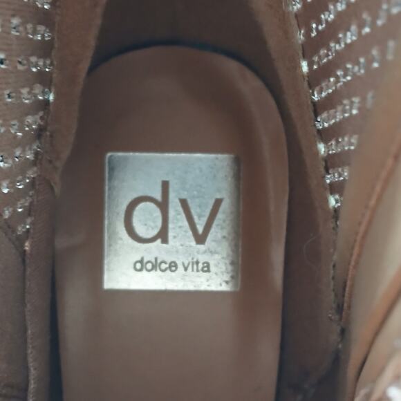 Dolce Vita Kirby Ankle Boot Women 6.5 Tan Western Shoes Cowboy Cowgirl Pointed - Picture 6 of 10